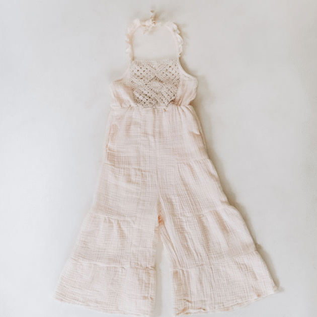 Soft White Crochet Mommy & Me Dress - Child