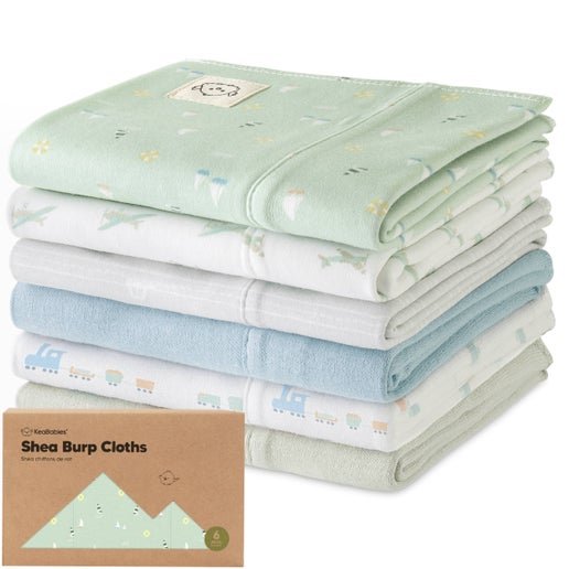 KeaBabies 6-Pack Shea Burp Cloths