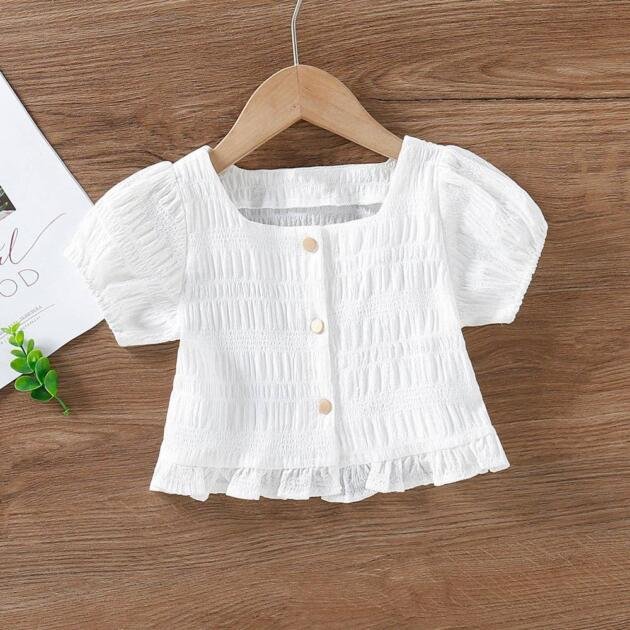 Puff Sleeve Cardigan Casual Blouse