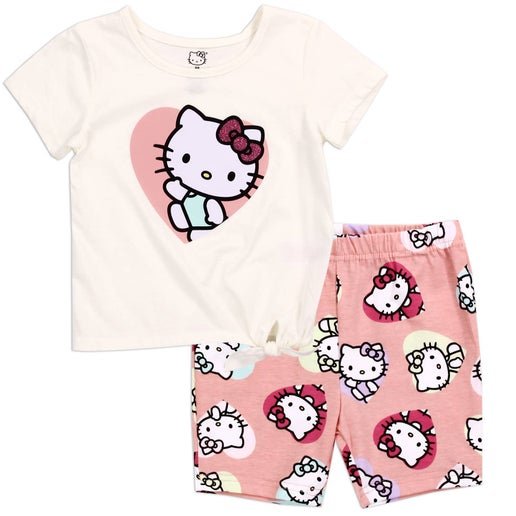 HELLO KITTY Girls 2-Piece Bike Short Set